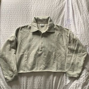 Sunday Best Cropped Polo Sweatshirt